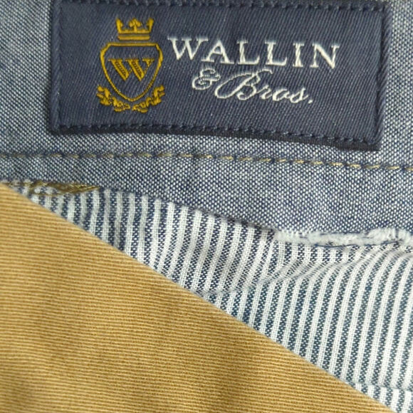 NWT The Wallin Stretch Twill Trim Fit Chino Pants Tan Kelp Size 34 X 32 - Picture 11 of 13